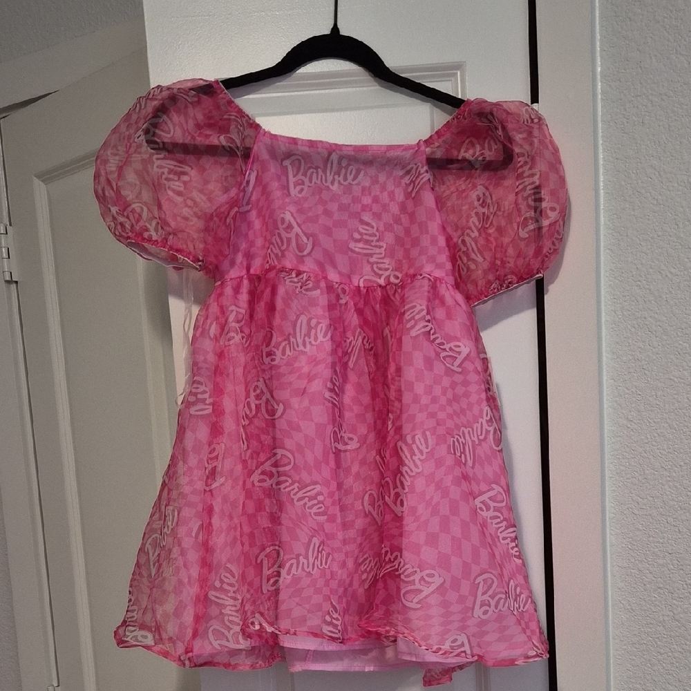 Barbie Pink Puff Sleeve Blouse